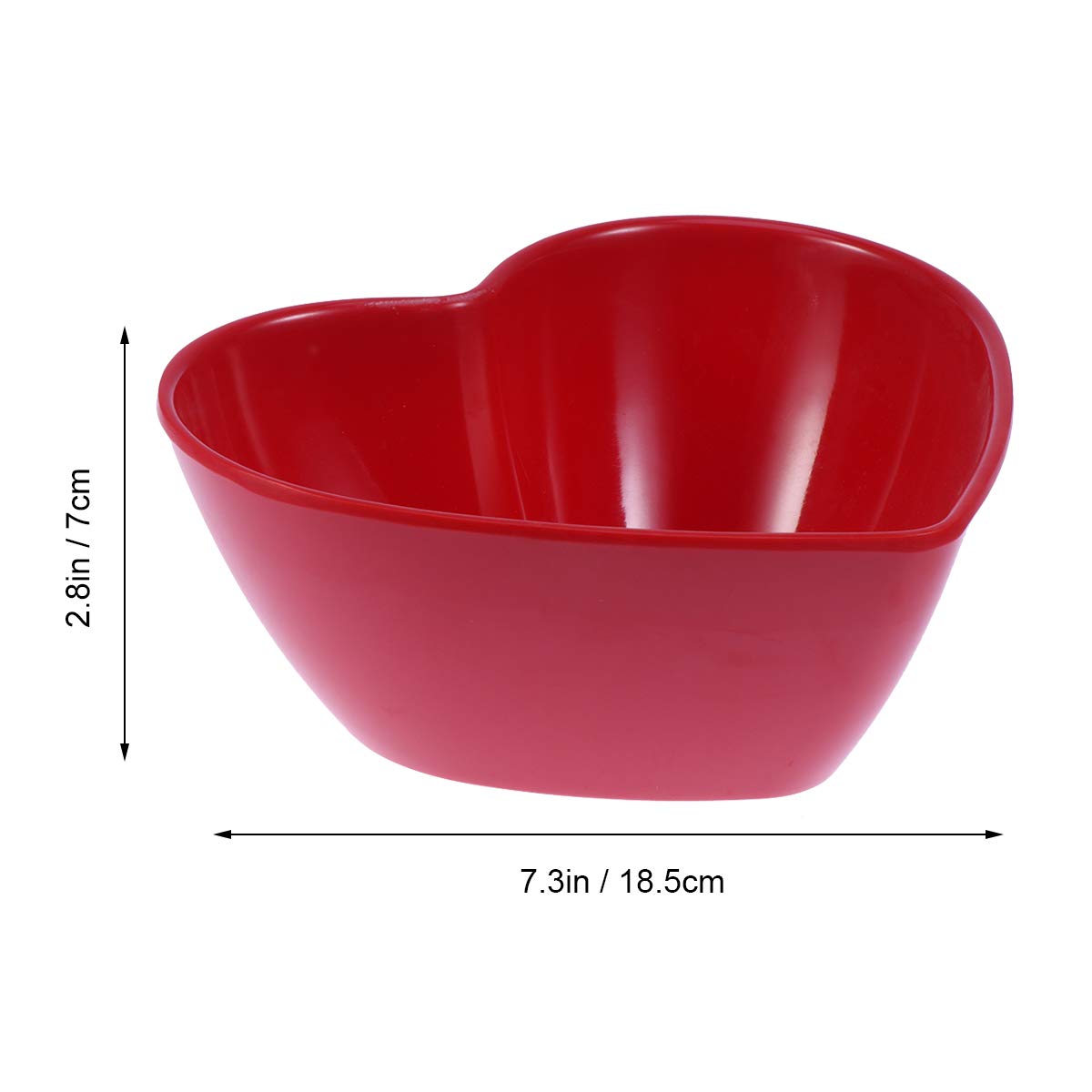 1pc Heart Shaped Salad Bowl - Ceramic Cereal & Soup Bowls with Rotating Base - Small Serving Dish for Party, Valentine's Day, Home Decor (Red) | Perfect for Romantic Dinners, Breakfast in Bed, and Cute Kitchen Decor