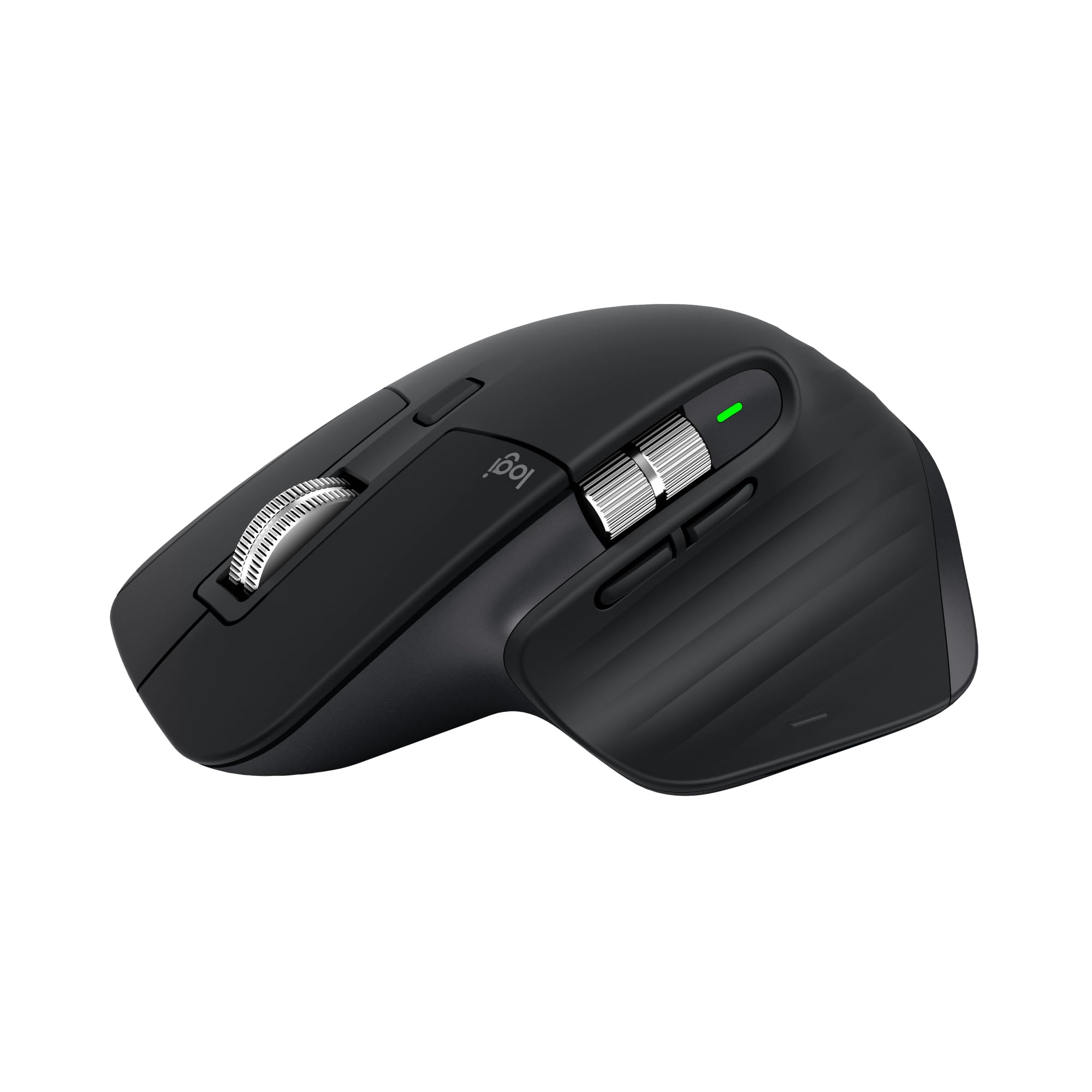 Logitech MX Master 3S Wireless Ergonomic Mouse - Ultra-Fast Scrolling, 8000 DPI Precision, Silent Clicks, Glass Surface Tracking, USB-C & Bluetooth Connectivity - Compatible with Windows, Linux, Chrome - Perfect for Graphic Design, Video Editing & Office Work