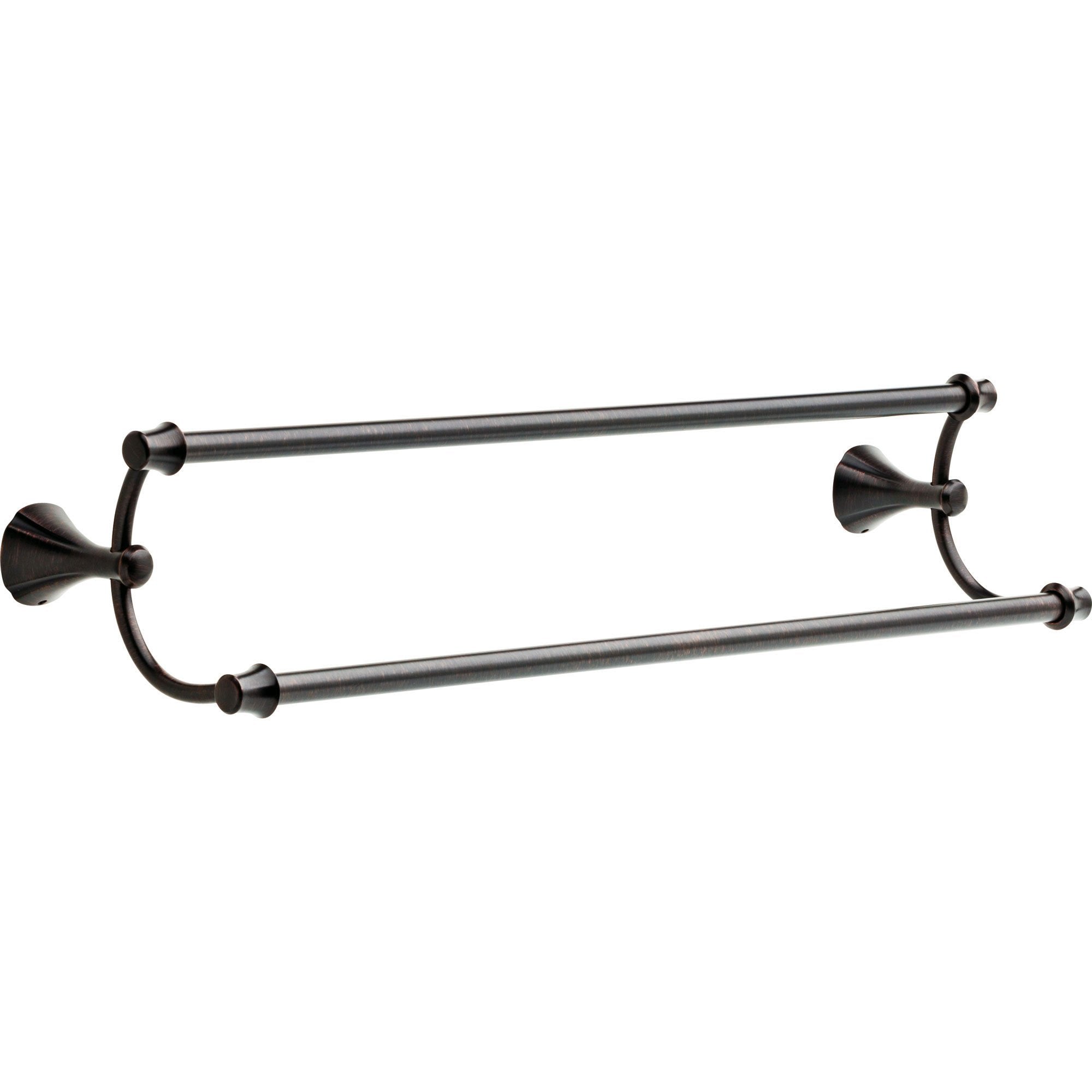 Delta Addison Collection Venetian Bronze 24-Inch Double Towel Bar - Bathroom Towel Rack for Bath, Spa & Guest Rooms - 638888
