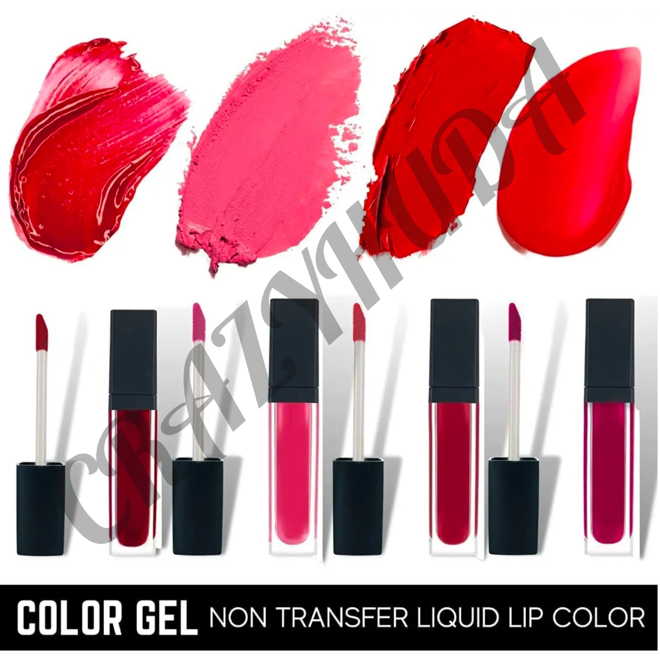 Huda Beauty Professional Waterproof Long-Lasting Matte Liquid Lipstick - The Red Edition + 12 Multicolor Lip Liner Pencils (2-Pack) | Perfect for Parties, Weddings & Everyday Glam
