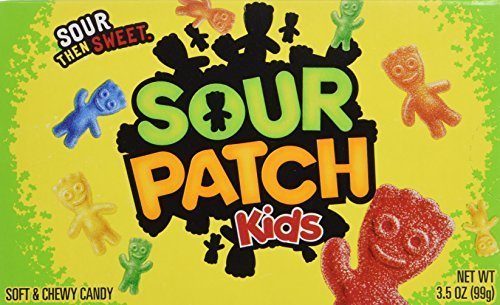 Sour Patch Kids Soft & Chewy Candy - 3 Pack (3.5 Oz/99g Each) | Now Including Blue Raspberry Flavor | Perfect for Halloween, Parties & Movie Nights