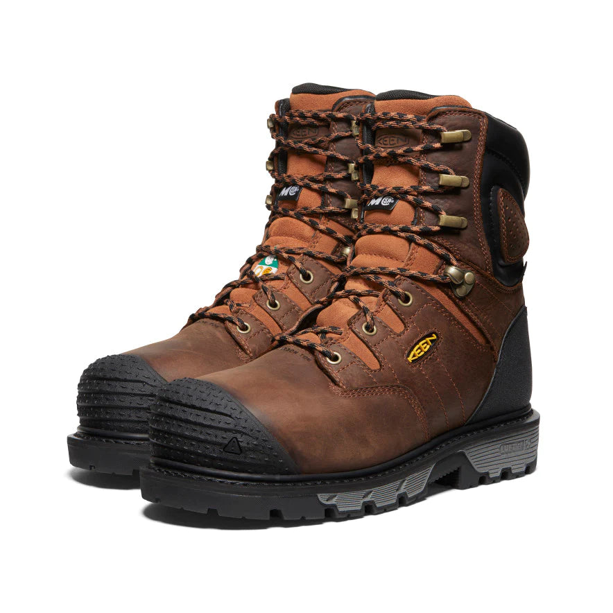 KEEN Men's Camden Waterproof Work Boots with Carbon Fiber Toe - CSA & MET Safety Certified (Model 1027693) - Ideal for Construction, Industrial & Outdoor Work Environments
