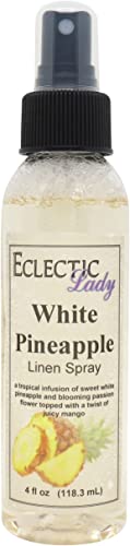 Refreshing White Pineapple Linen Spray - 8oz Natural Fabric Freshener for Home, Bedroom & Laundry | Eco-Friendly Room Mist for Freshness & Relaxation