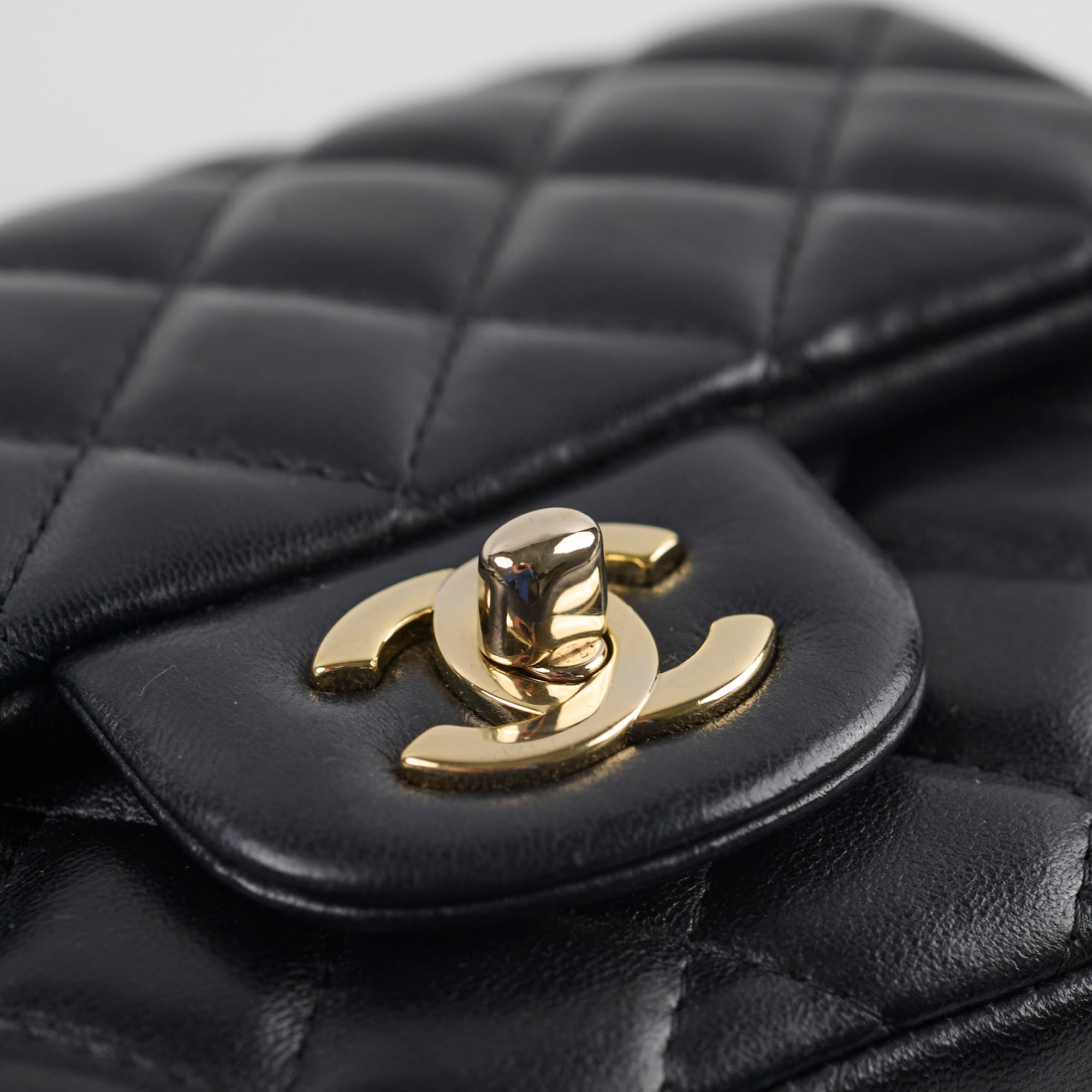 Chanel Mini Square Black Leather Flap Bag with Microchip - Perfect for Evening Parties, Date Nights & Luxury Gift Giving
