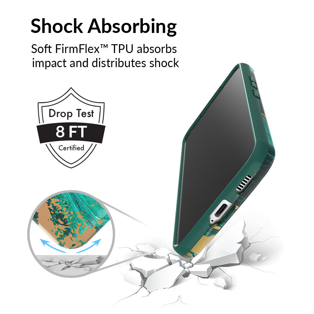 Premium Emerald Marble Samsung Phone Case - Durable Protective Cover for Samsung Galaxy [Model] - Stylish & Slim Design for Everyday Use, Work, and Travel