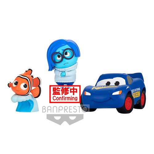 Banpresto Pixar Fest Figure Collection - Nemo, Sadness & Lightning McQueen | Disney Pixar Movie Character Figures for Display, Gifts & Collectibles | Perfect for Home Decor, Office Desk & Anime Fans