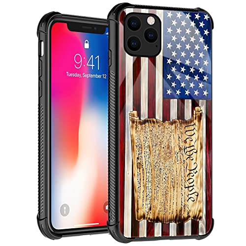 We the People Wooden American Flag