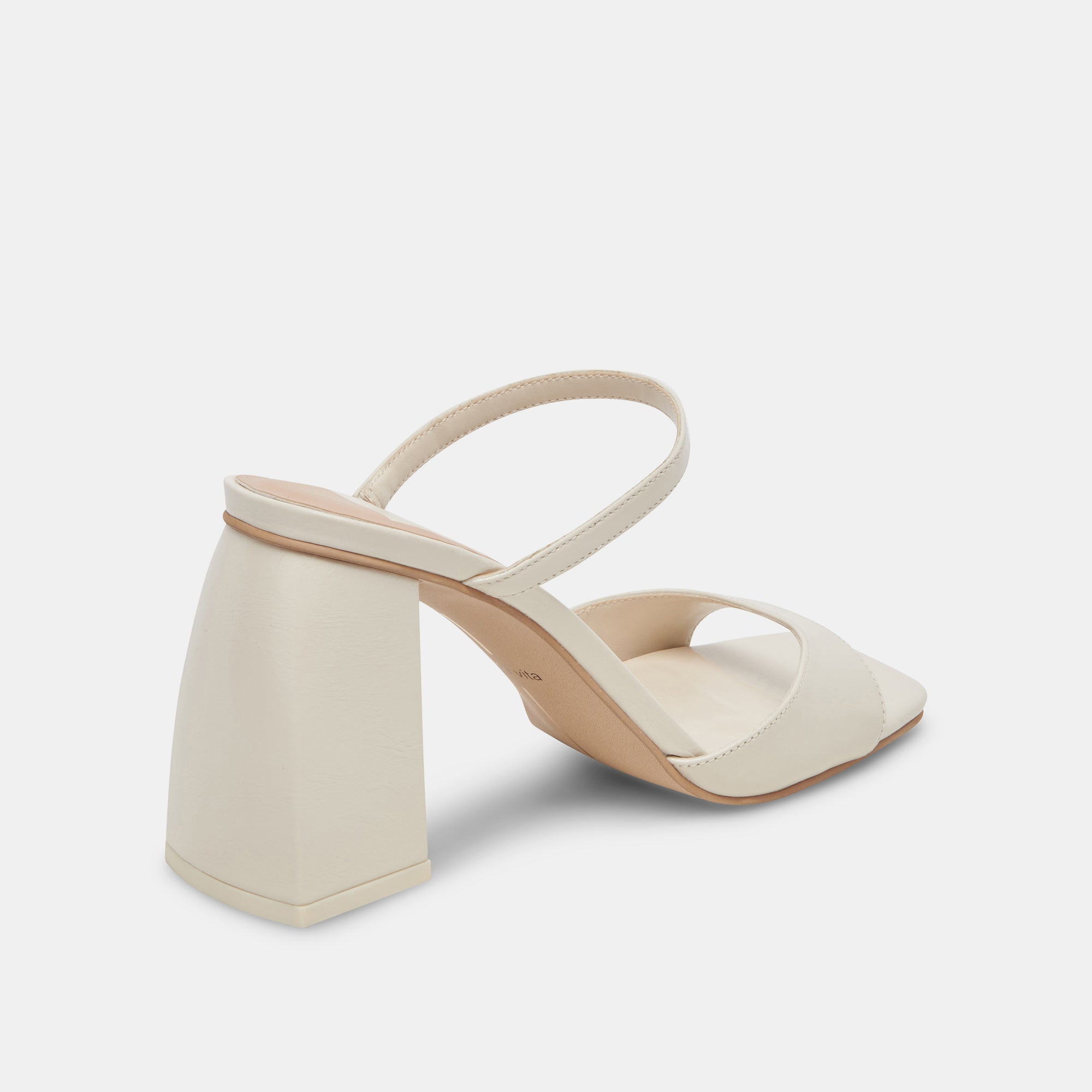 JEMMY Women's Ivory Crinkle Patent High Heels - Elegant Dress Pumps for Weddings, Parties & Formal Events