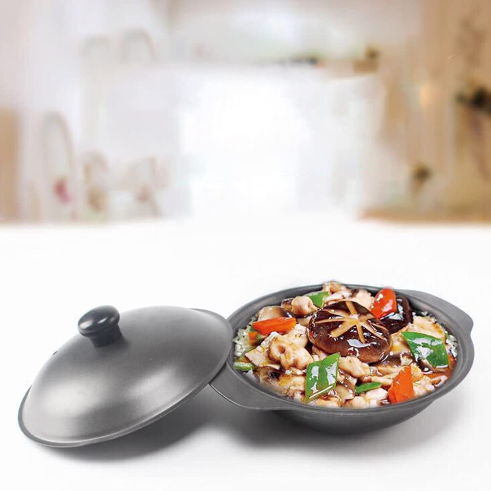 Premium Enameled Cast Iron Casserole Pot - 18cm Covered Dutch Oven with Lid, Stovetop & Oven Safe for Cooking Rice, Stews, Soups - Ideal for Home Kitchen, Camping & Outdoor Cooking