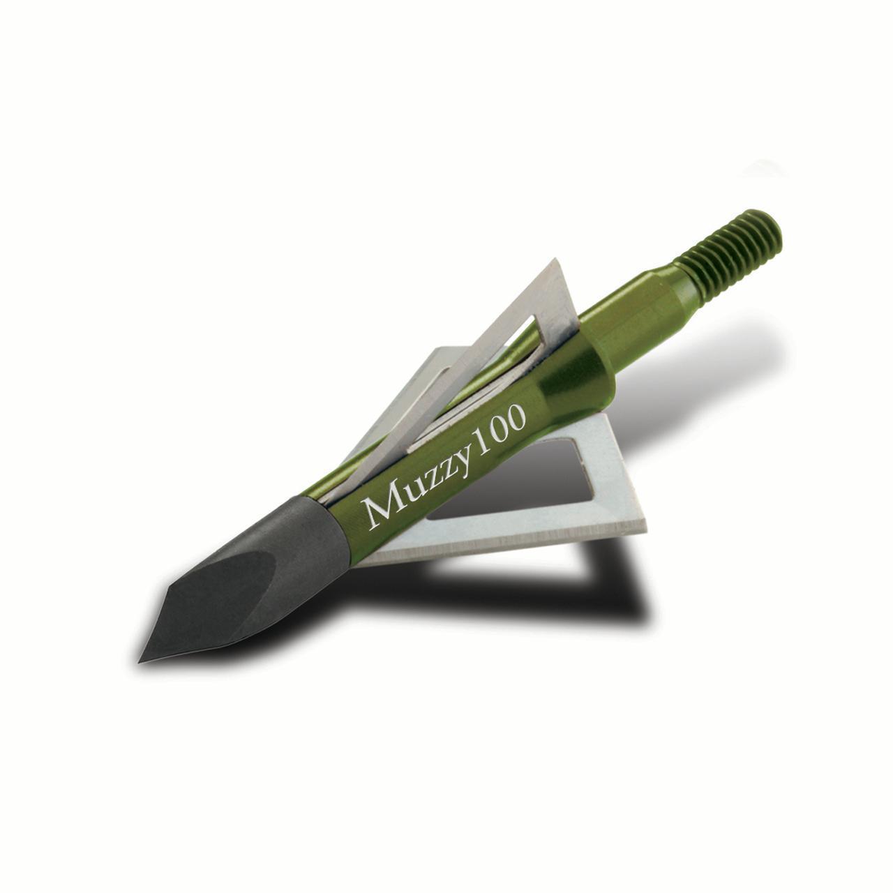 Muzzy 3 Blade Broadheads for Hunting - High Precision Archery Broadhead Tips for Deer, Elk & Big Game Hunting | Perfect for Crossbows & Compound Bows