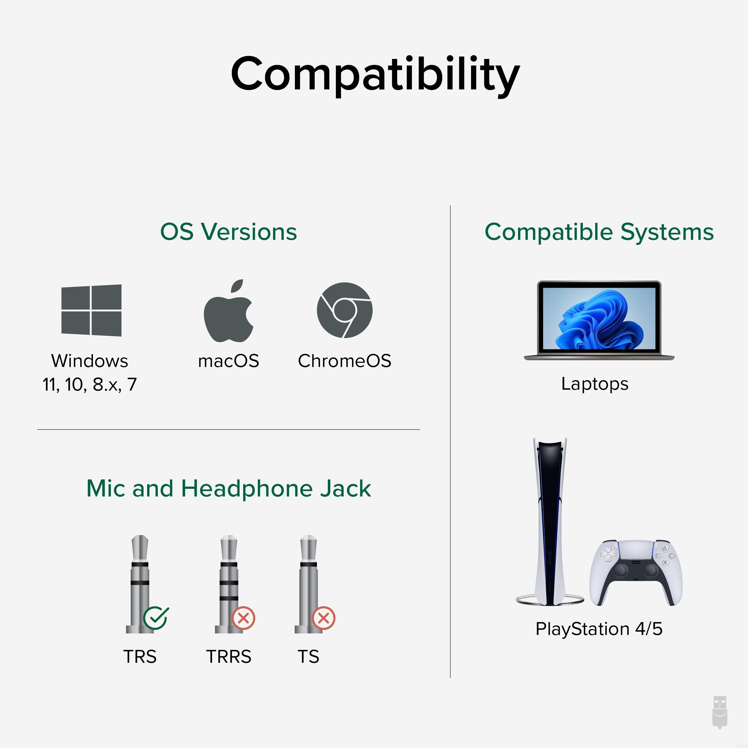 Plugable USB Audio Adapter - External Sound Card for PC & Laptop - High Quality 3.5mm Headphone & Microphone Jack - Perfect for Gaming, Streaming & Conference Calls
