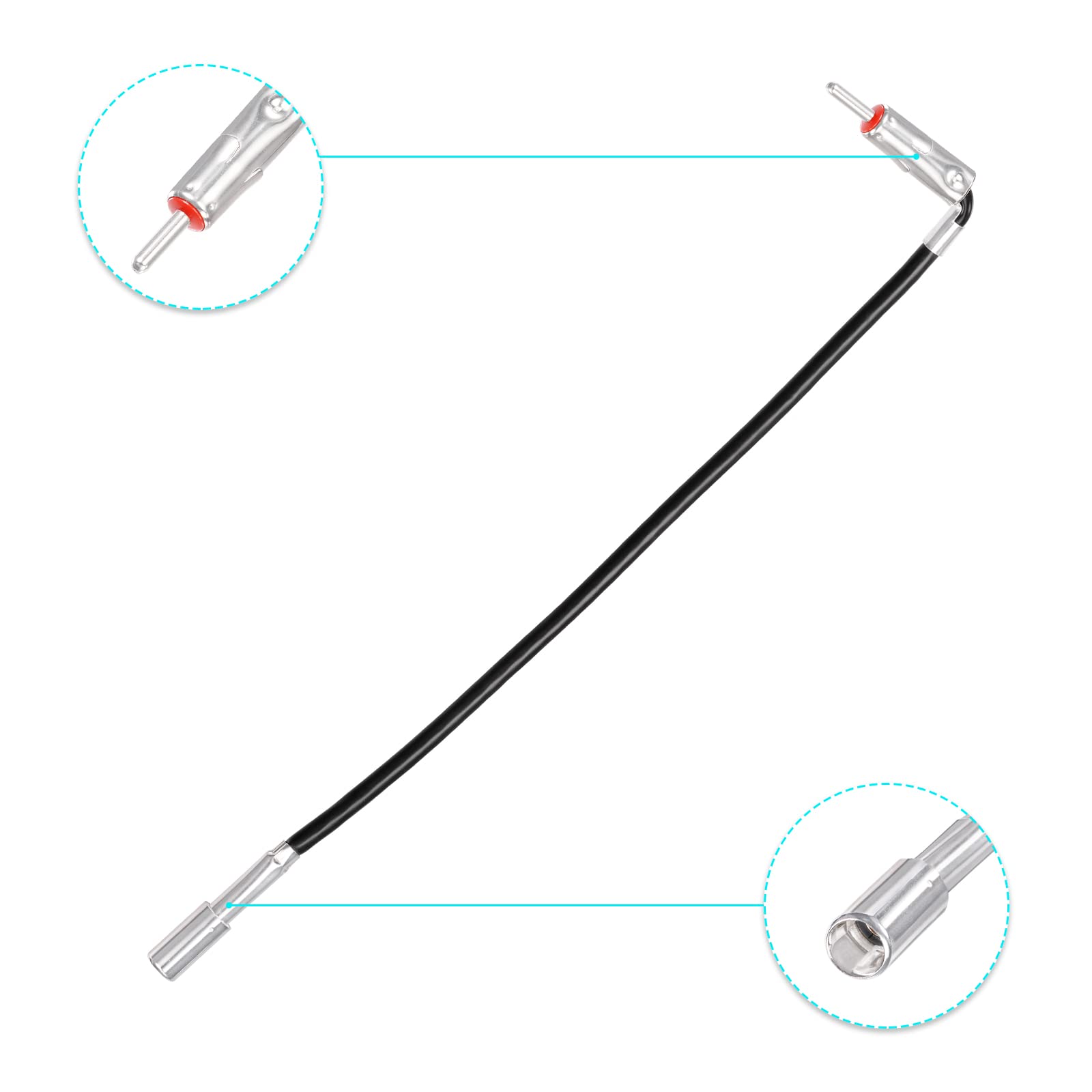 Bingfu Car Antenna Adapter ZD41 - Compatible with Select Aftermarket Stereo Radios to Retain Factory Antenna | Universal Vehicle Radio Installation Accessory | Perfect for Car Audio Upgrades & Stereo Replacements