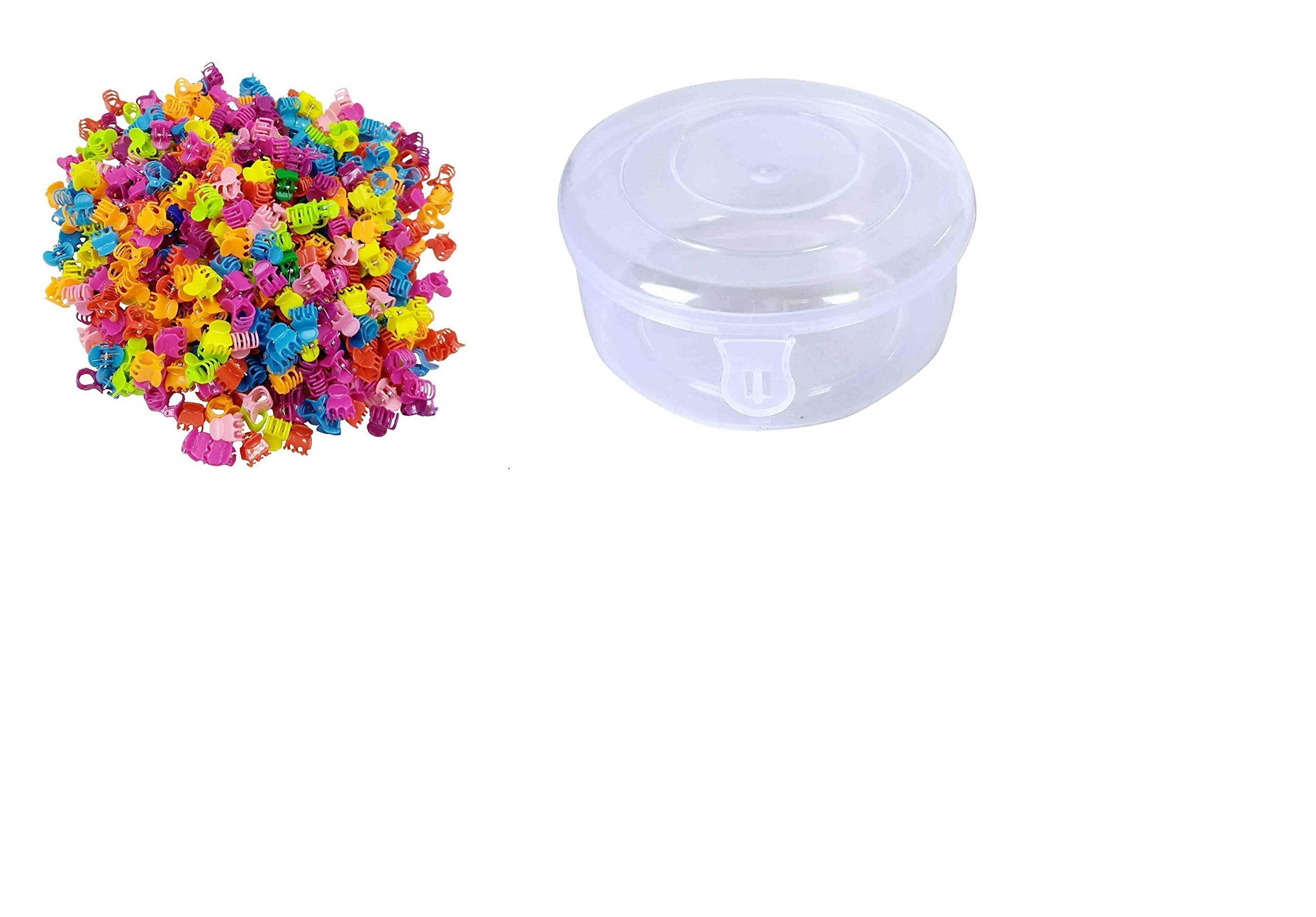 100 Pcs Mini Hair Claw Clips for Women, Girls & Kids - Colorful Small Hair Clips for Ponytails, Buns & Updos - Non-Slip Hair Accessories for School, Work & Daily Styling