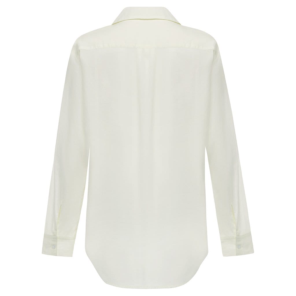 Premium Cream Long Sleeve Button Down Shirt for Men - Classic Business Casual Office Wear & Formal Occasions