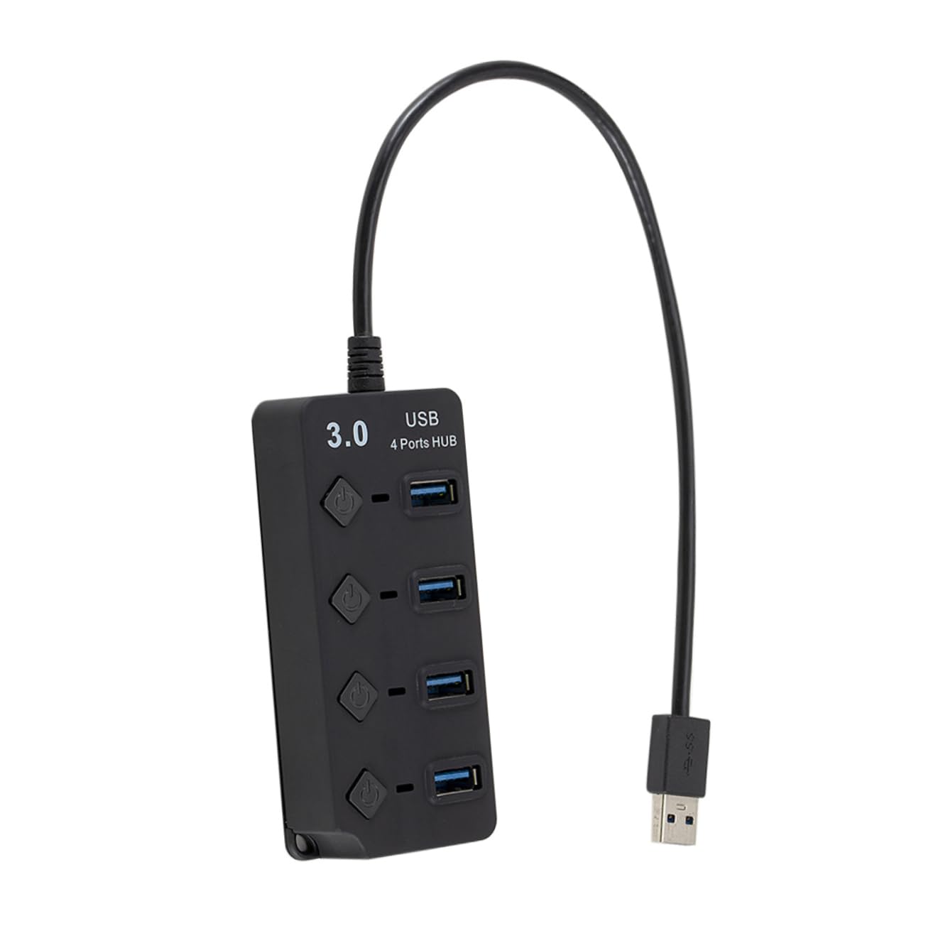 OSALADI 4-Port USB 3.0 Hub with 12A Fast Charging - High-Speed USB Splitter for Laptop, PC, Cell Phone, Tablet - Perfect for Home Office, Gaming & Travel Accessories