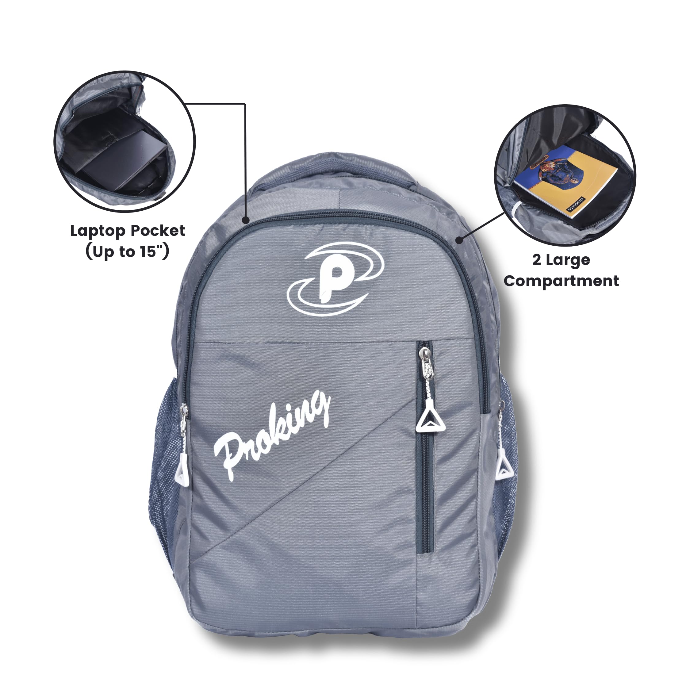 Proking Minimalist Waterproof Backpack - Lightweight & Durable for School, College, Travel & Outdoor Adventures | Perfect for Daily Commute, Hiking & Weekend Getaways
