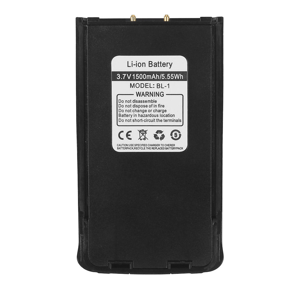 3.7V 1500mAh Rechargeable Li-ion Battery Replacement for Baofeng GT-1 Walkie Talkie - Long Lasting Power for Outdoor Adventures, Camping & Emergency Communication