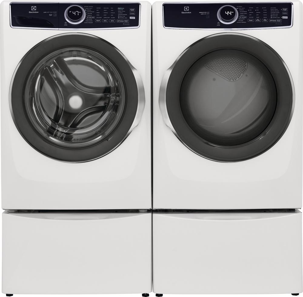 Electrolux ELFG7537AW 8.0 Cu. Ft. White Front Load Gas Steam Dryer - Perfect for Large Families & Laundry Rooms