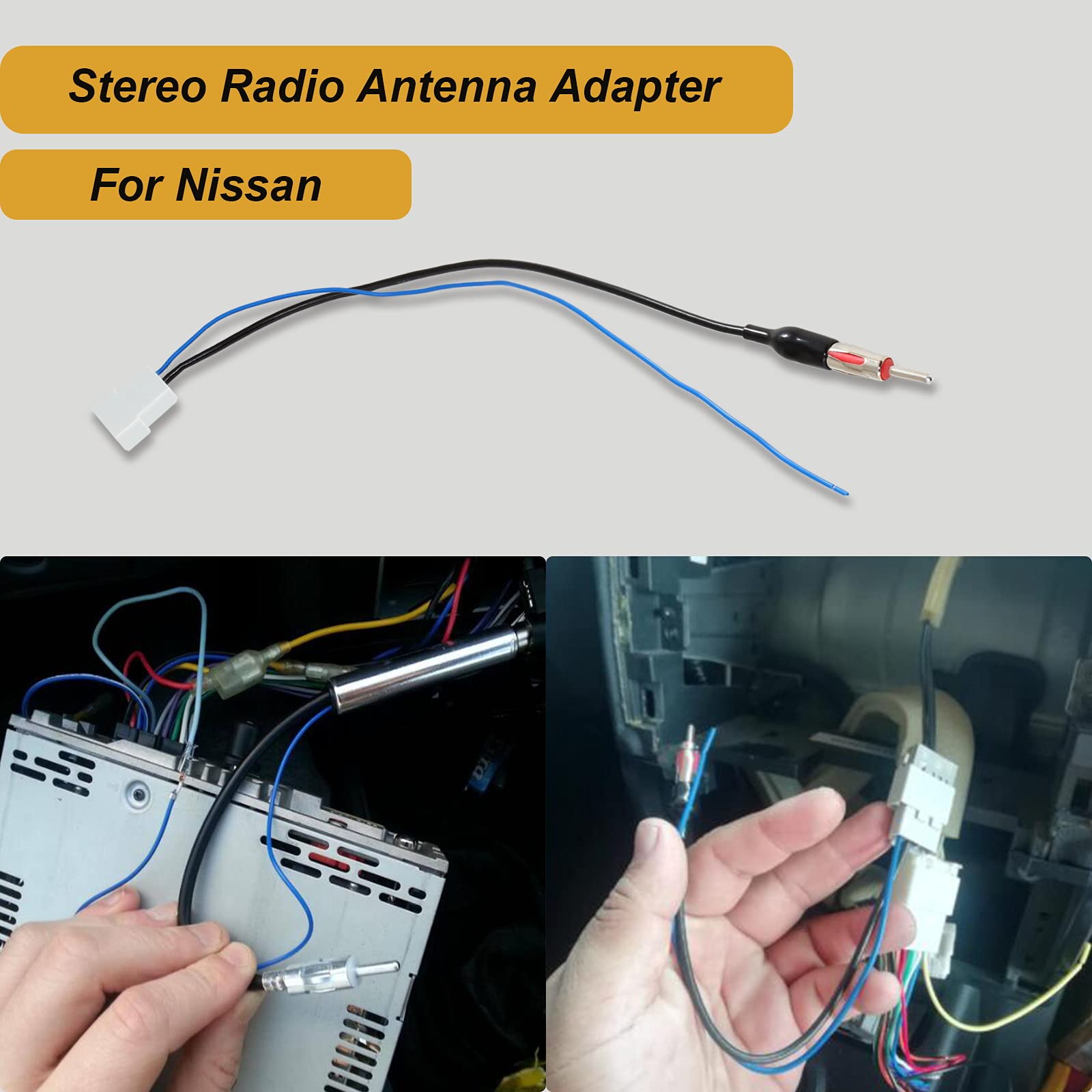 RED WOLF Car Stereo Wiring Harness & Antenna Adapter Compatible with Nissan Frontier/Pathfinder/Titan 2008-2020 & Infiniti QX60/G37 2010-2014 - Easy DIY Installation for Aftermarket Radio Upgrade | Perfect for Car Audio System Replacement & Customization