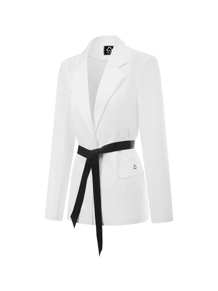 Stylish Women's Stretch Blazer Jacket for Work & Office - Comfortable & Professional Business Attire for Meetings & Formal Events