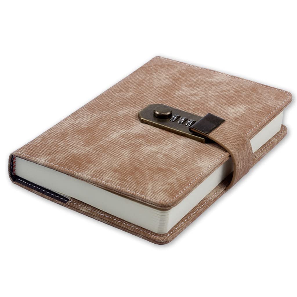 Secure B6 Password Lock Notebook - Kawaii Creative Organizer for Office, School & Travel | Personal Diary, Journal & DIY Handbook (Color C, Size B6) | Perfect for Students, Professionals & Gift Giving
