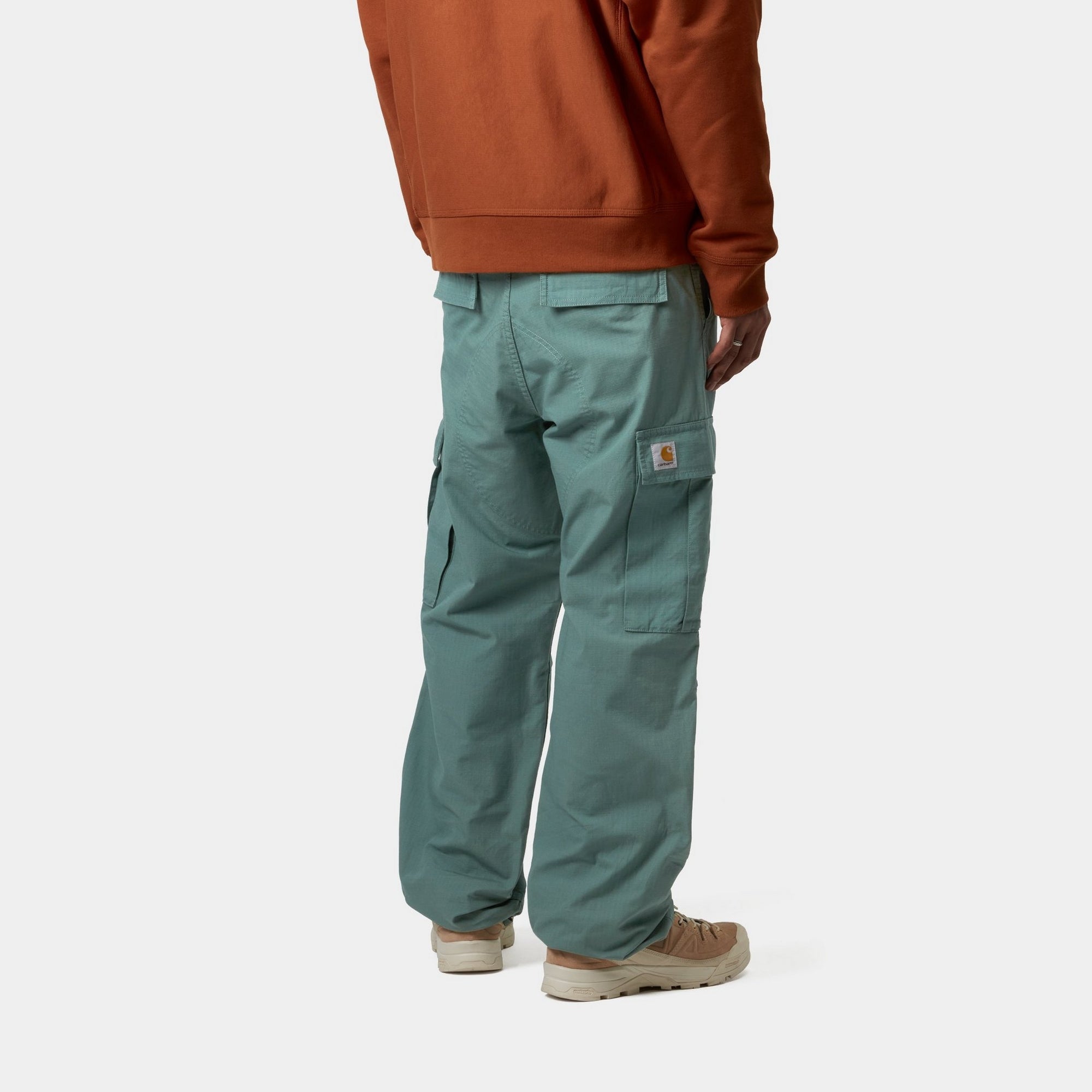 Men's Regular Fit Cargo Pants in Silver Pine - Durable Workwear for Outdoor Activities, Hiking & Casual Wear