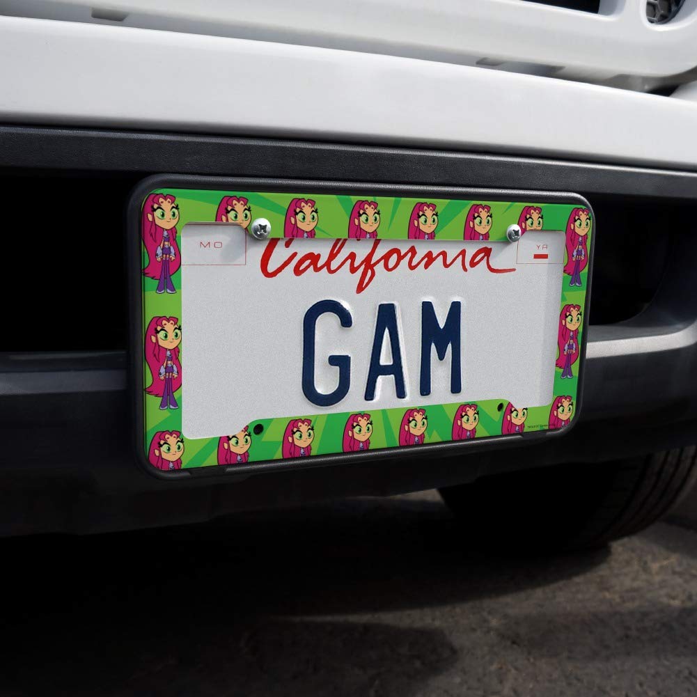 Teen Titans Go! Starfire License Plate Frame - Officially Licensed Car Tag Holder - Perfect for Cars, Trucks & Motorcycles - Show Your Fandom on the Road