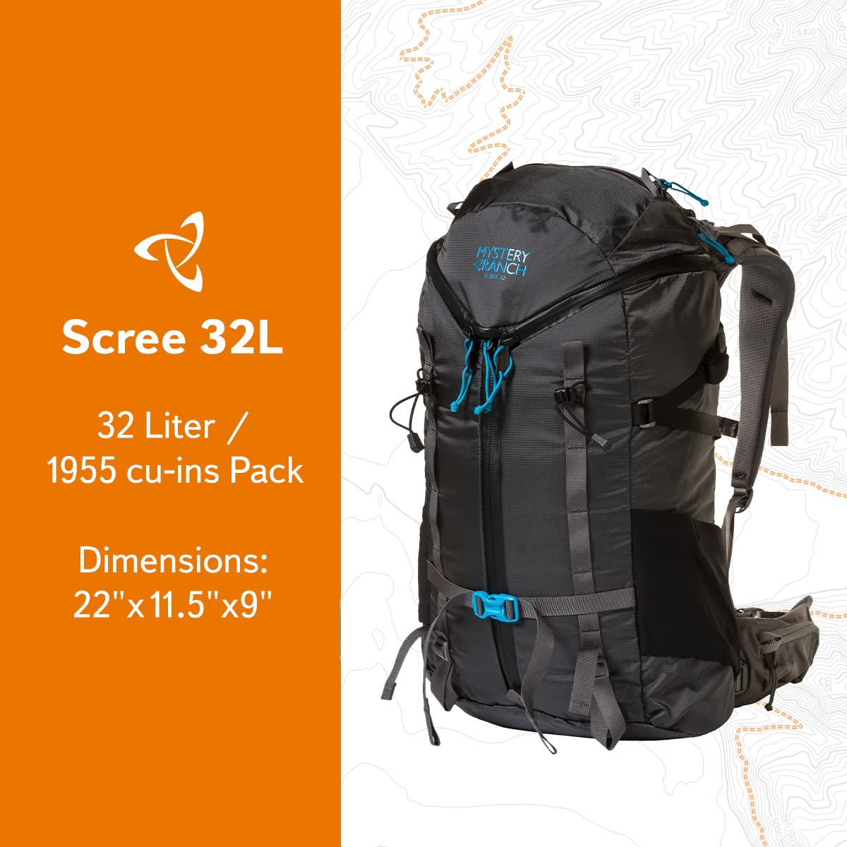 Mystery Ranch Scree 32 Women's Hiking Backpack - Lightweight Technical Daypack for Outdoor Adventures, Shadow Moon XS/S - Perfect for Day Hikes, Travel & Commuting