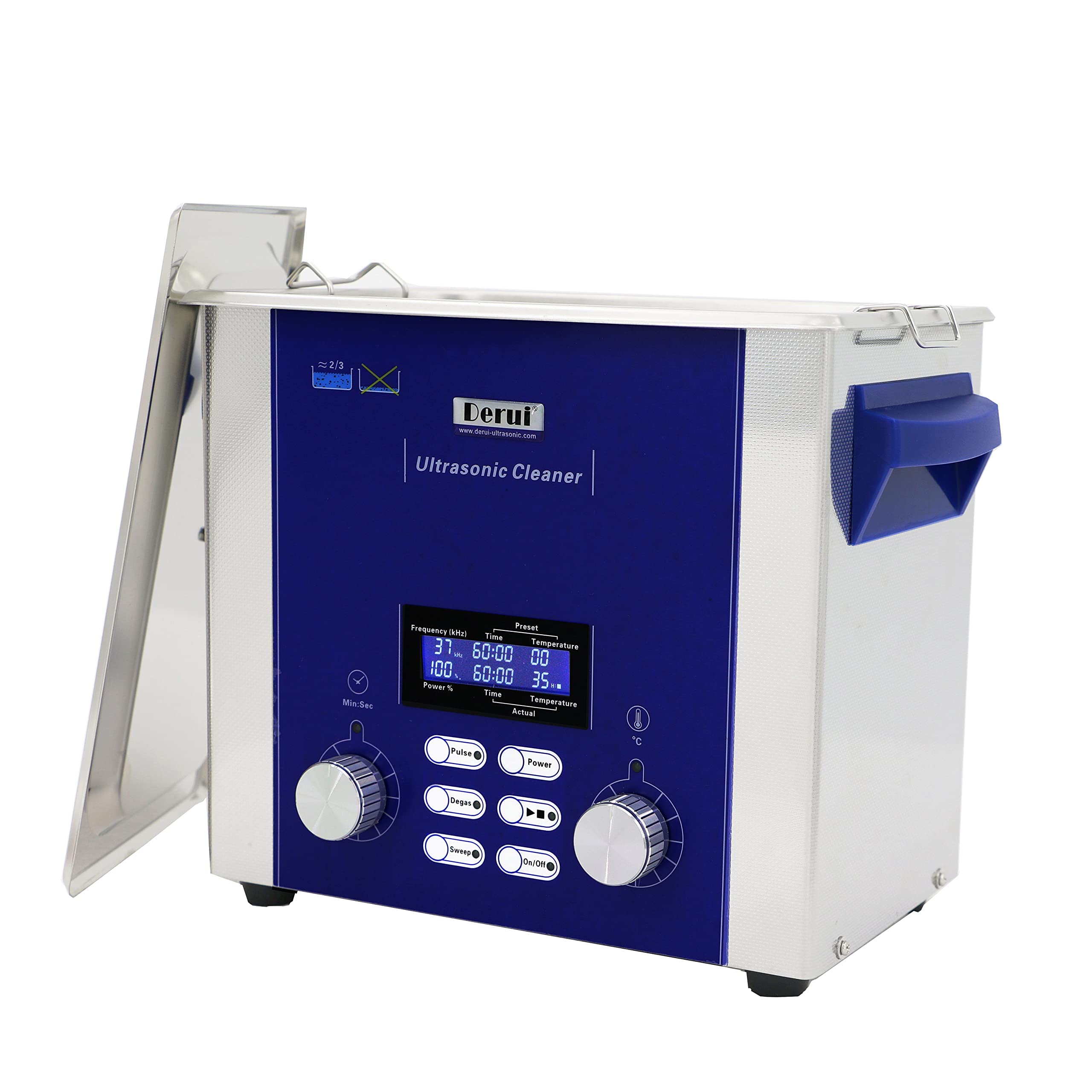 Professional 3L Ultrasonic Jewelry Cleaner with Degas & Sweep Modes - Adjustable Power for Rings, Eyeglasses, Dentures, PCB, Coins & Small Parts - Ideal for Home, Jewelry Stores & Electronics Repair Shops