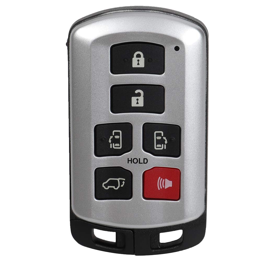 SCITOO 6-Button Keyless Entry Remote Key Fob Replacement for Toyota Sienna 2011-2019 (Uncut Car Key, FCC HYQ14ADR 314.3MHz) - Perfect for Lost or Damaged Key Replacement, Easy DIY Programming, Enhanced Vehicle Security