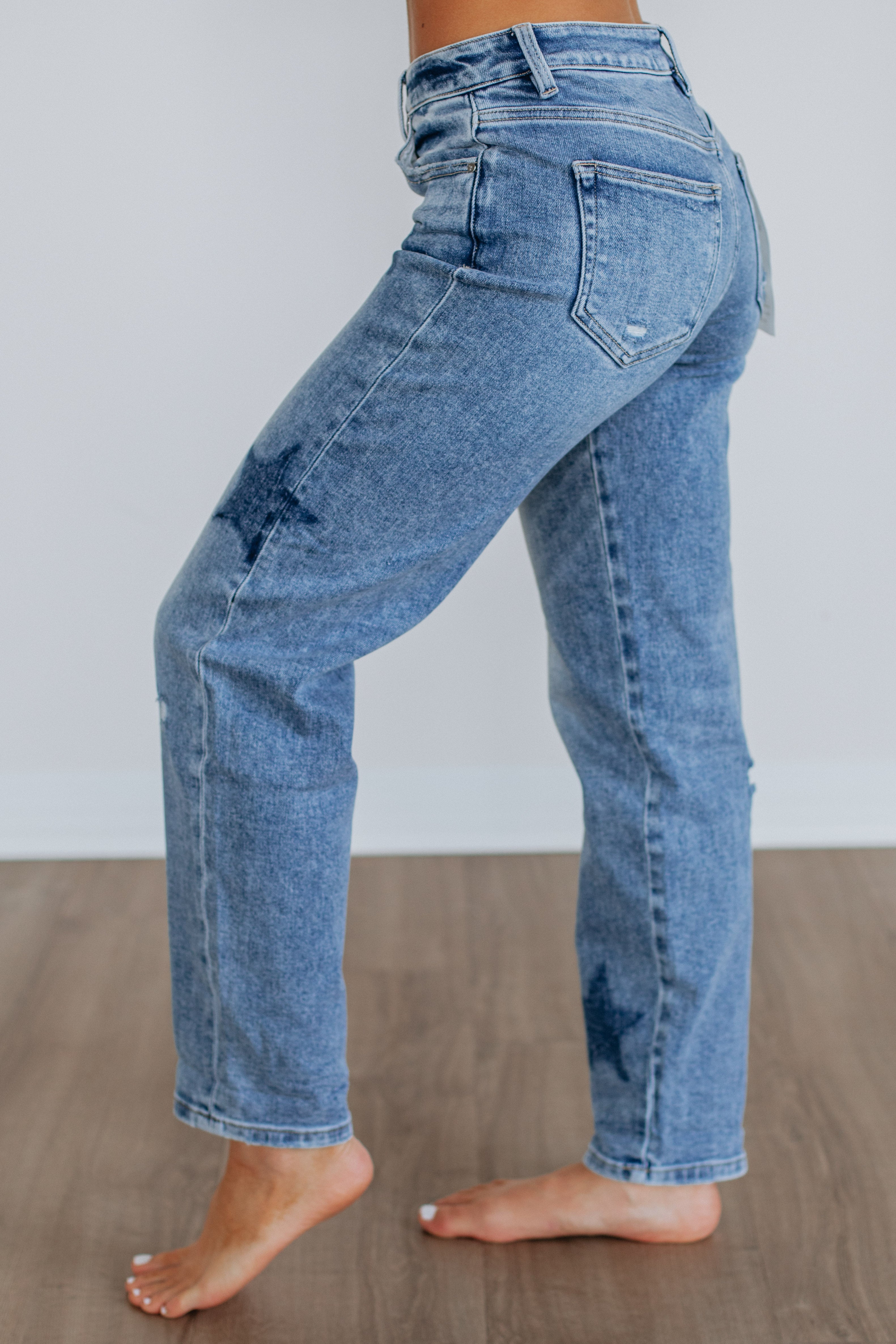 Tarrah Risen Jeans for Women - High Waist Stretch Denim Pants - Perfect for Casual Wear, Office & Night Out