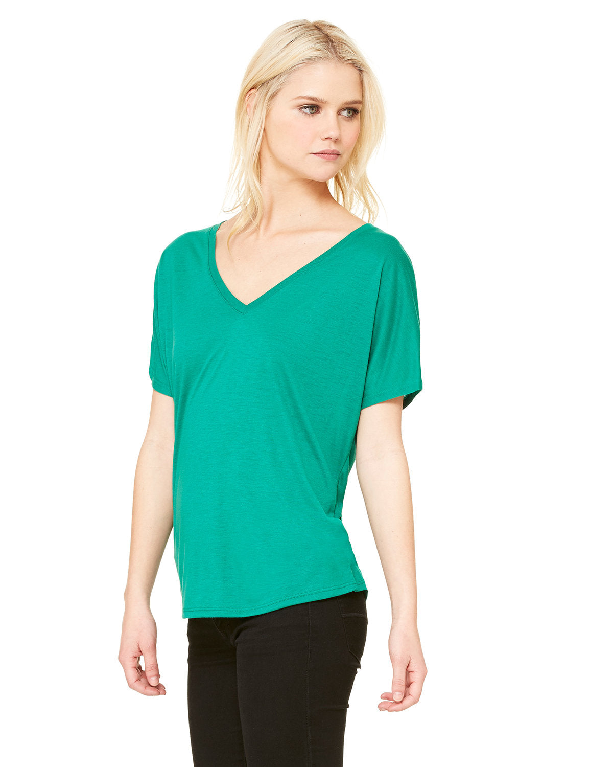 Bella + Canvas 8815 Women's Slouchy V-Neck T-Shirt - Soft & Comfortable Casual Tee for Everyday Wear, Lounge, and Outfits