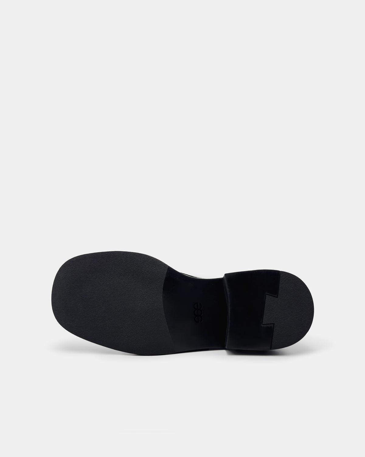 Black Leather Buckle Strap Loafers for Men & Women - Classic Comfortable Slip-On Shoes for Office, Casual & Dressy Occasions