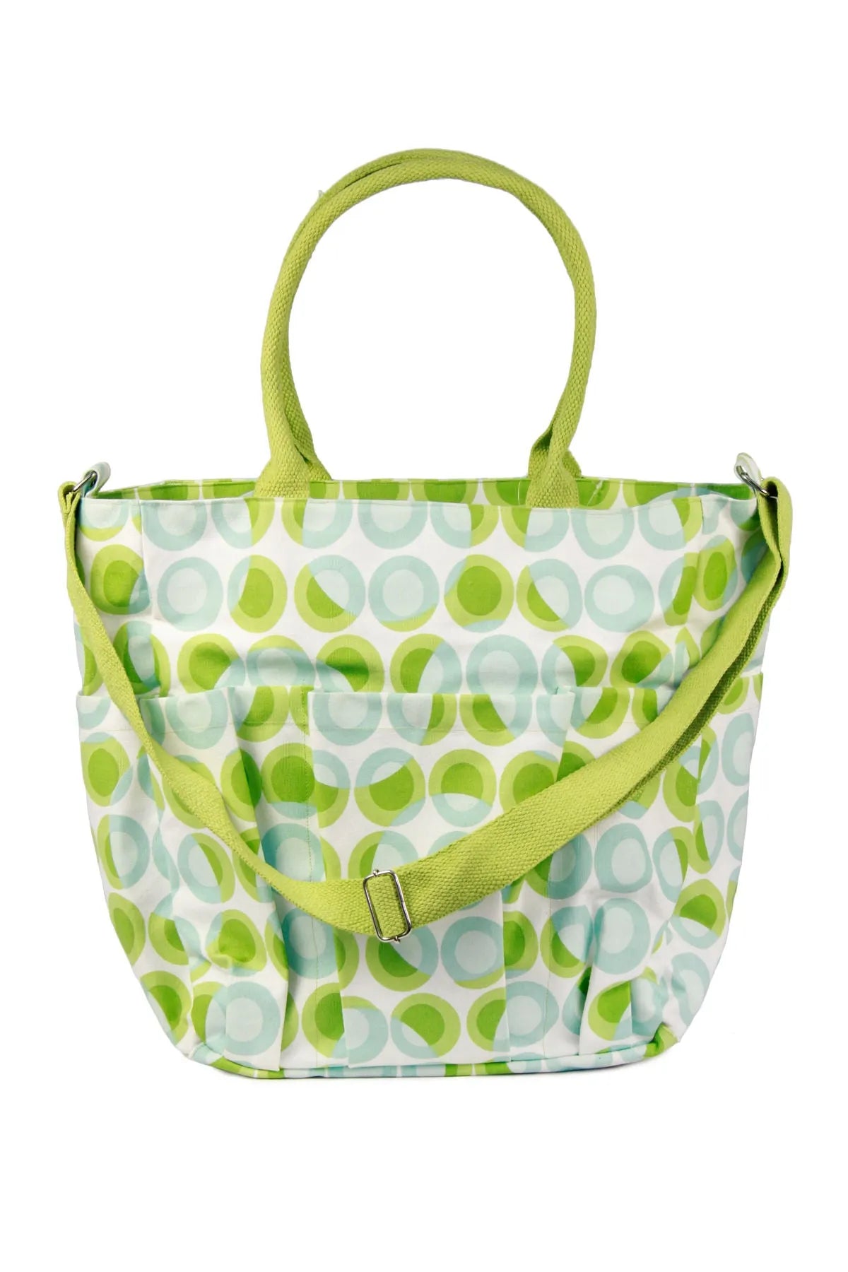 Stylish Circle Pattern Weekend Tote Bag - Trendy Women's Fashion Handbag for Work, Travel & Shopping