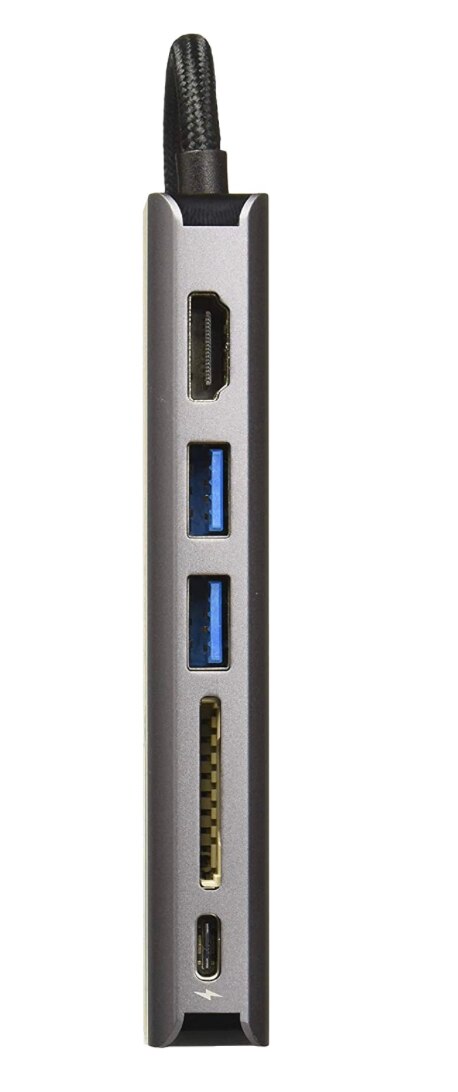 Adam Elements Casa Hub A01 - 6-in-1 USB C Hub with Multiple Ports for MacBook, iPad, Laptop - Perfect for Home Office, Travel & Remote Work