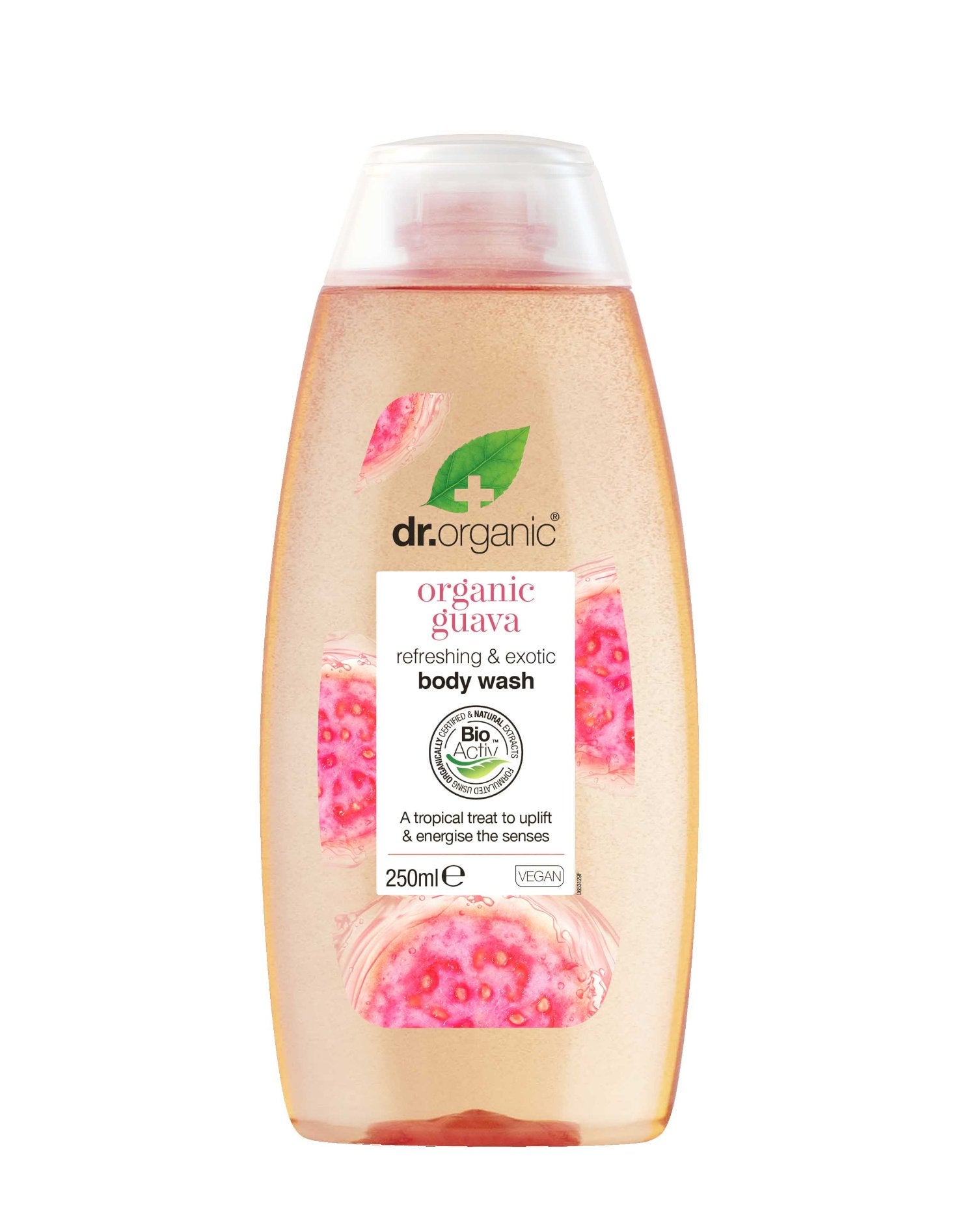 Organic Guava Body Wash by Dr. Organics - Hydrating & Nourishing for All Skin Types | Perfect for Daily Shower & Spa Relaxation at Home
