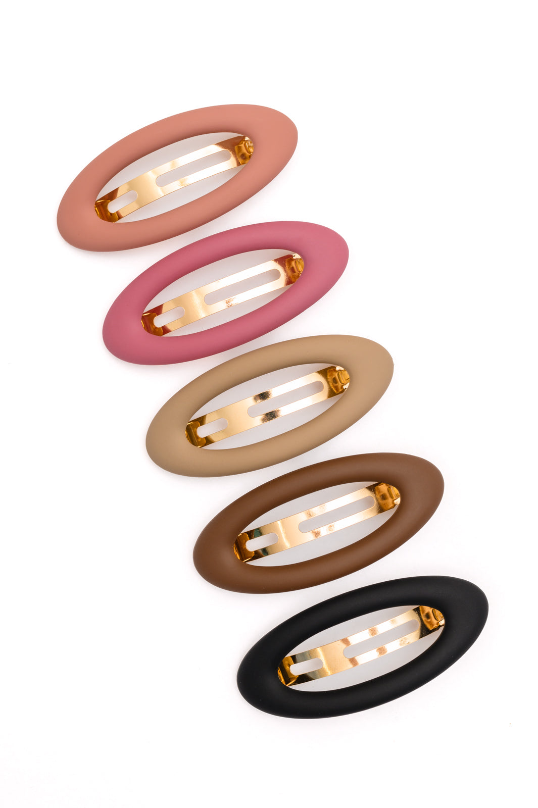 Large Oval Hair Clips Set of 5 - Non-Slip Hair Accessories for Women & Girls - Perfect for School, Work, Gym & Everyday Styling