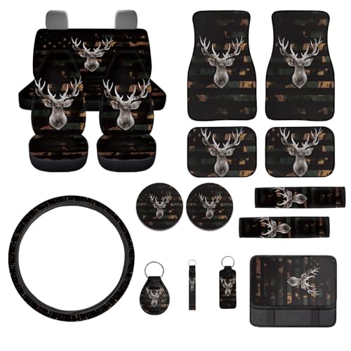 Camo Hunting Deer-Black