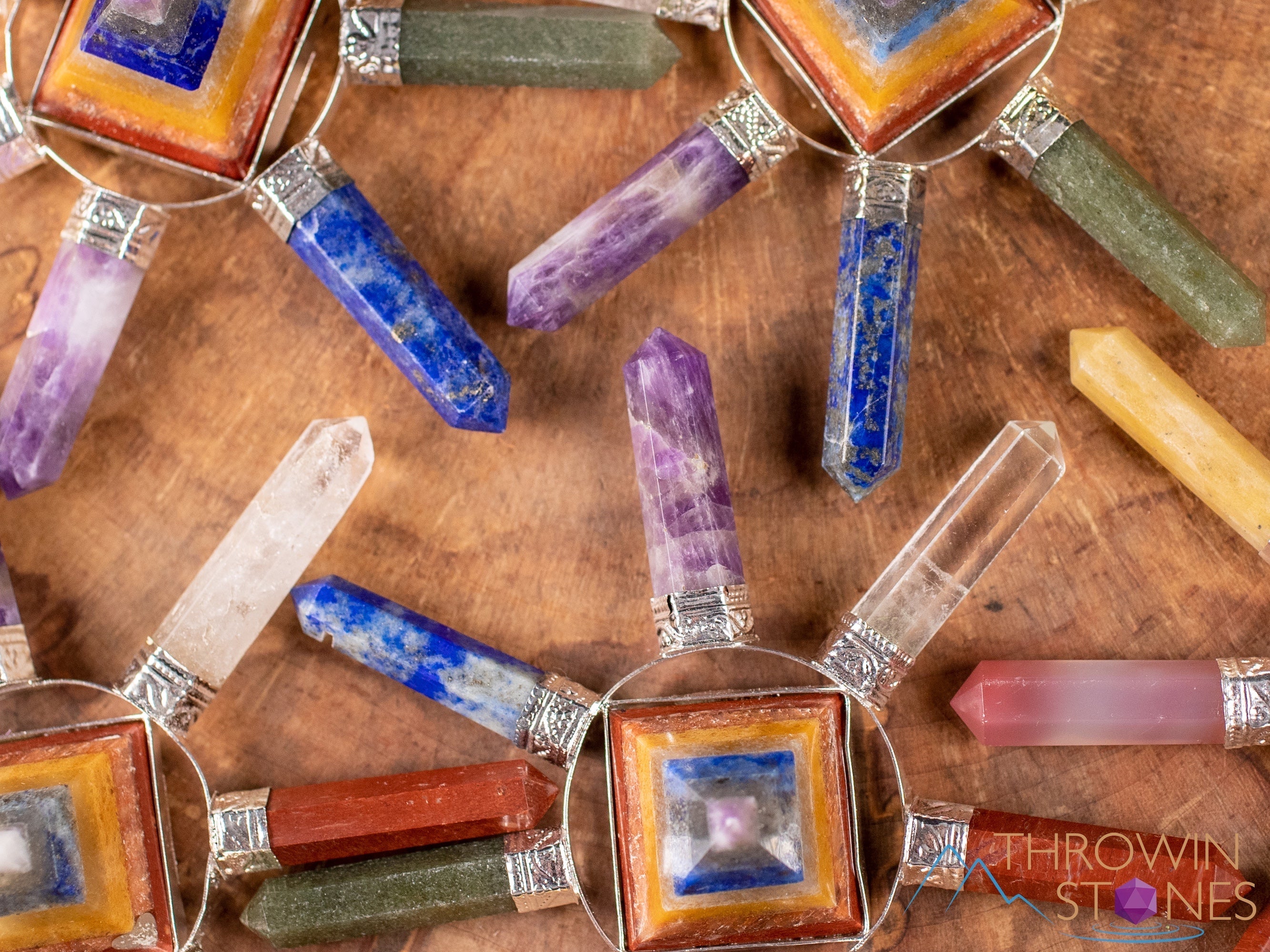 Chakra Crystal Pyramid Generator - Healing Stones for Meditation, Energy Balancing & Home Decor | Spiritual Gift for Yoga, Reiki & Feng Shui