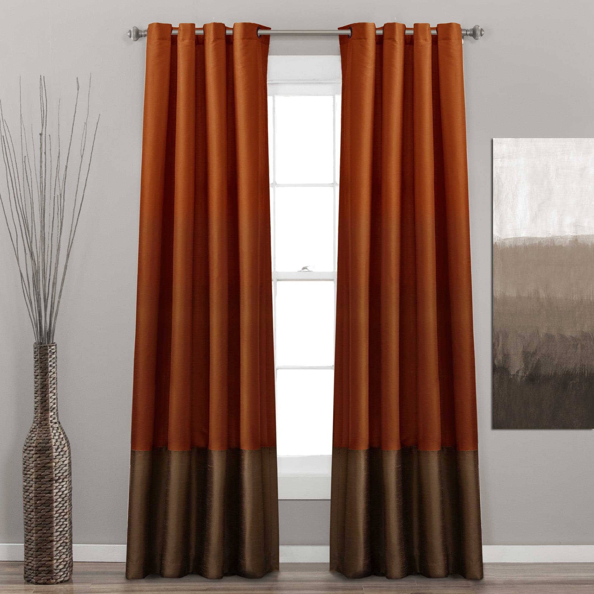 Prima Grommet Window Curtain Panel Set - Blackout Curtains for Living Room & Bedroom - Noise Reducing Thermal Insulated Drapes for Home Decor (Set of 2 Panels, 52x84 Inches) - Perfect for Privacy, Light Control & Energy Savings