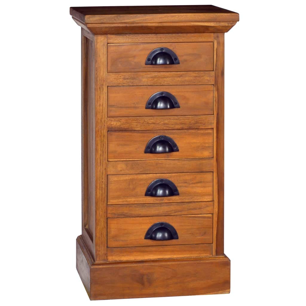 FAMIROSA 5-Drawer Wooden Dresser - Tall Chest of Drawers Storage Cabinet with Vertical Organizer for Bedroom, Living Room & Hallway - Perfect for Clothes, Toys & Home Organization