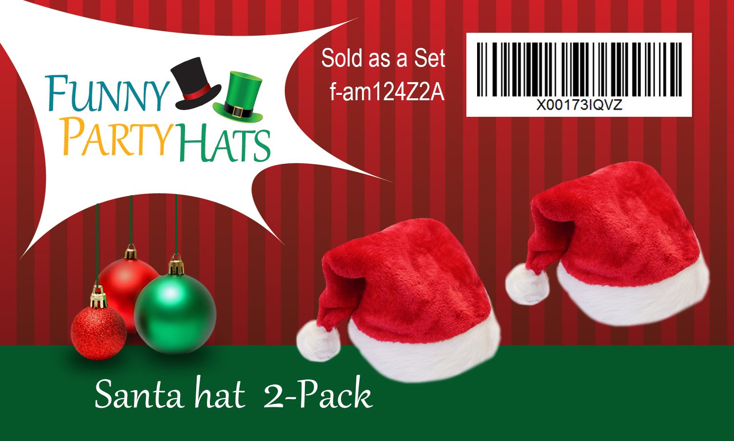 2 Pack Funny Christmas Party Hats - Santa, Elf & Reindeer Costume Hats for Holiday Parties, Festive Gatherings & Christmas Photo Booths
