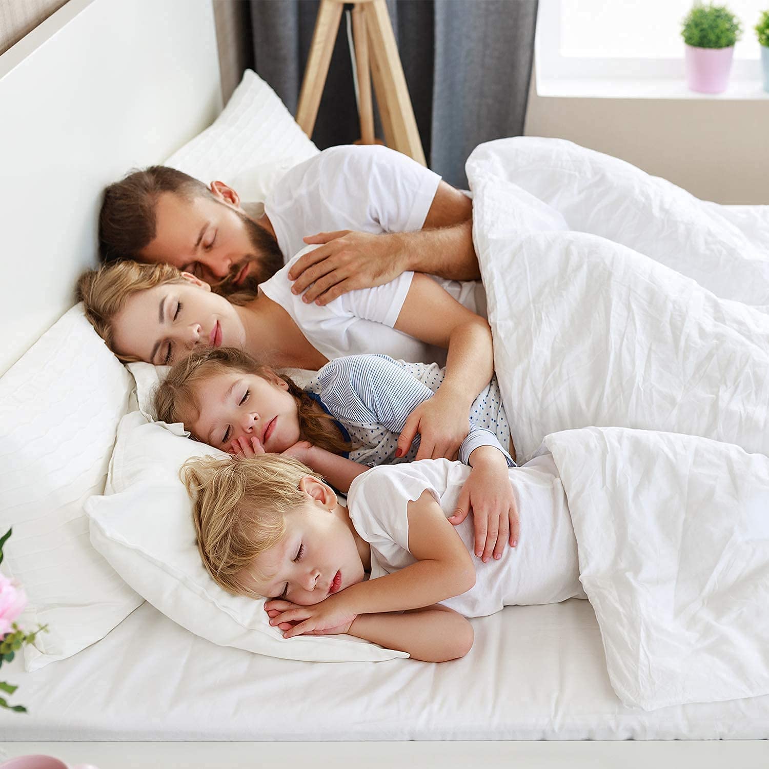 Luxury 100% Cotton Damask Stripe Bed Sheet Set - Full-XL Size for Deep Pocket Mattress - Soft & Breathable for Comfortable Sleep