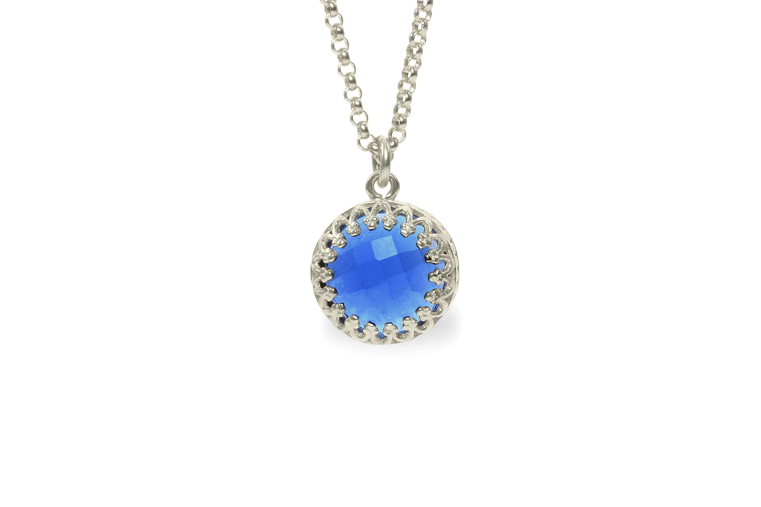 Sapphire Necklace - Handmade Gemstone Pendant Jewelry for Women | Birthday & Everyday Wear