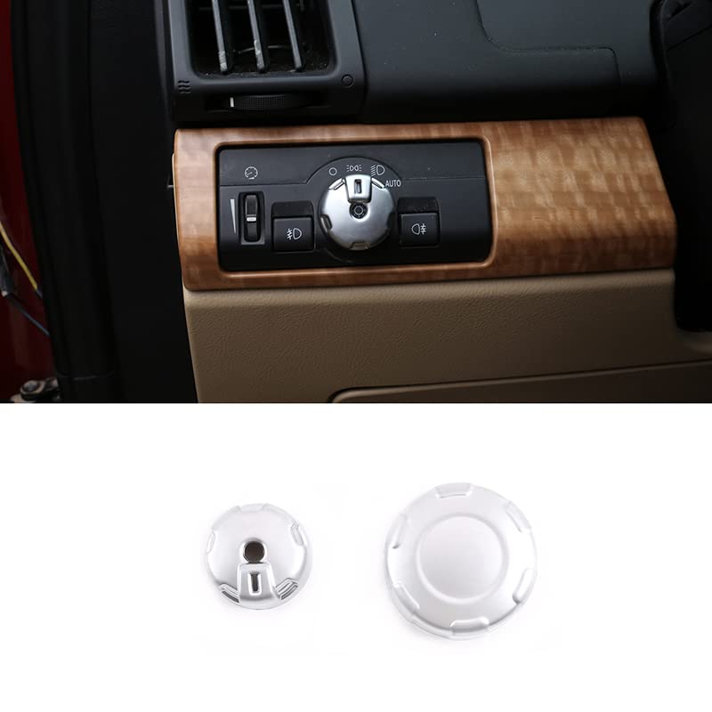 Land Rover Freelander 2 (2007-2012) Headlight Switch & Terrain Adjustment Knob Cover - ABS Replacement Parts (2-Piece Set) - Perfect for Off-Road Upgrades & Interior Modifications