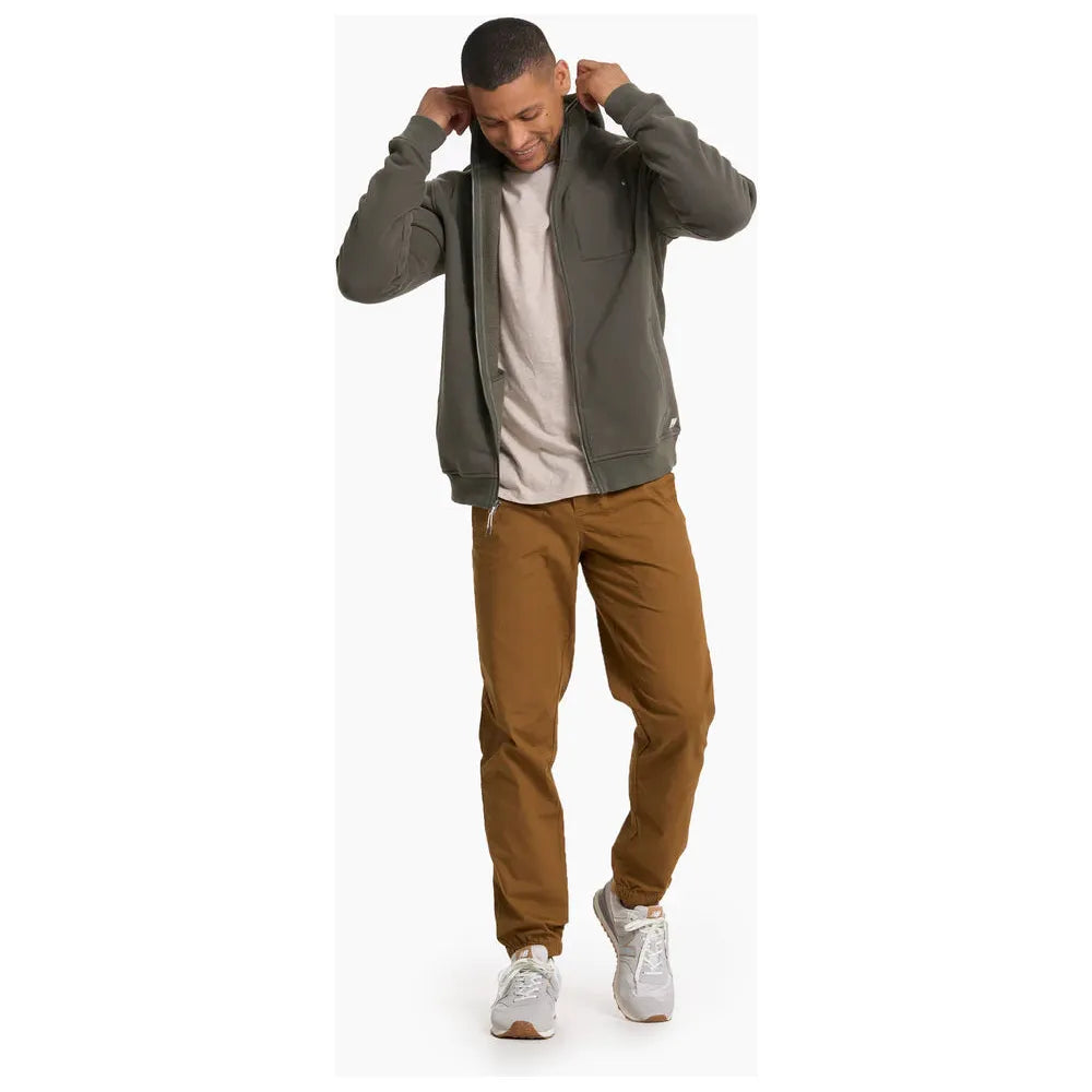 Vuori Men's Seaside Hoodie - Soft & Lightweight Pullover Hooded Sweatshirt for Running, Gym & Casual Wear | Oregano Green