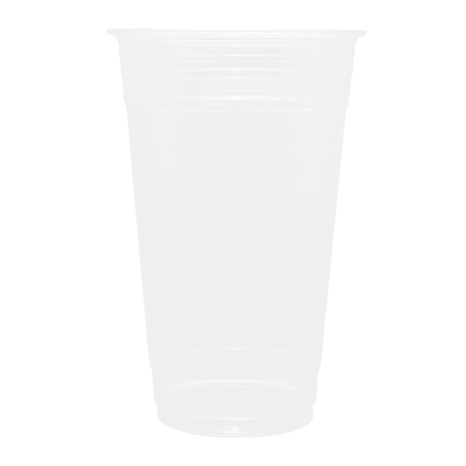 24 oz Clear PET Plastic Cups - 50 Count Bulk Pack | Perfect for Parties, Events, and Beverage Service