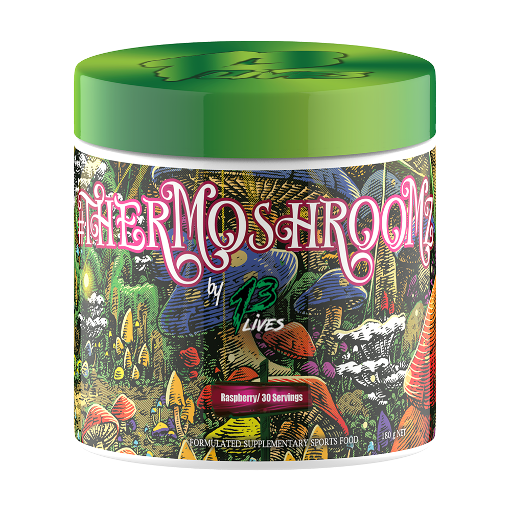 13 Lives Thermoshrooms - Premium Insulated Water Bottle for Hot & Cold Drinks | Perfect for Hiking, Camping, Gym & Outdoor Adventures