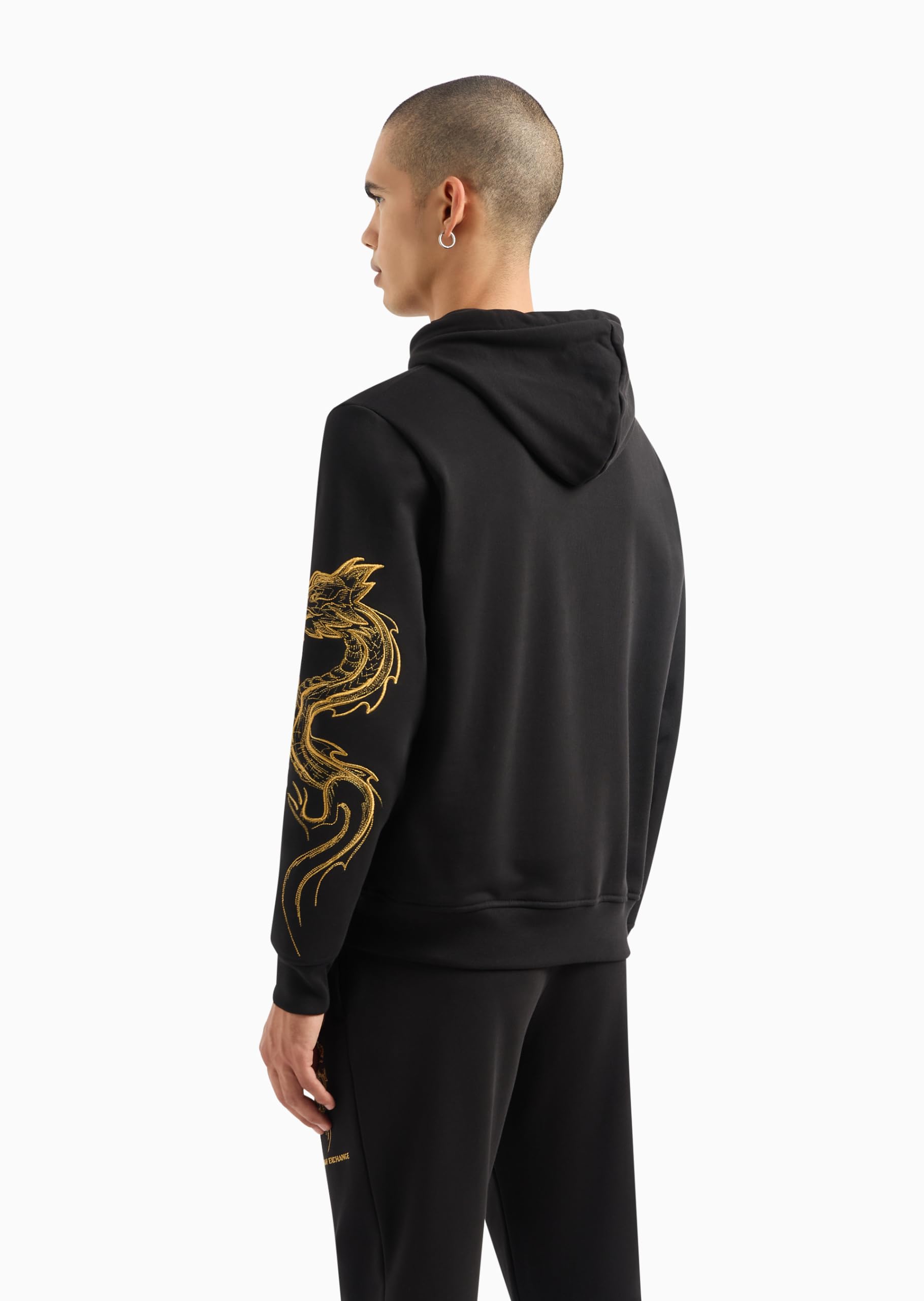 Armani Exchange Men's Limited Edition Lunar New Year Dragon Hoodie - Stylish Streetwear for Festive Celebrations & Casual Outings