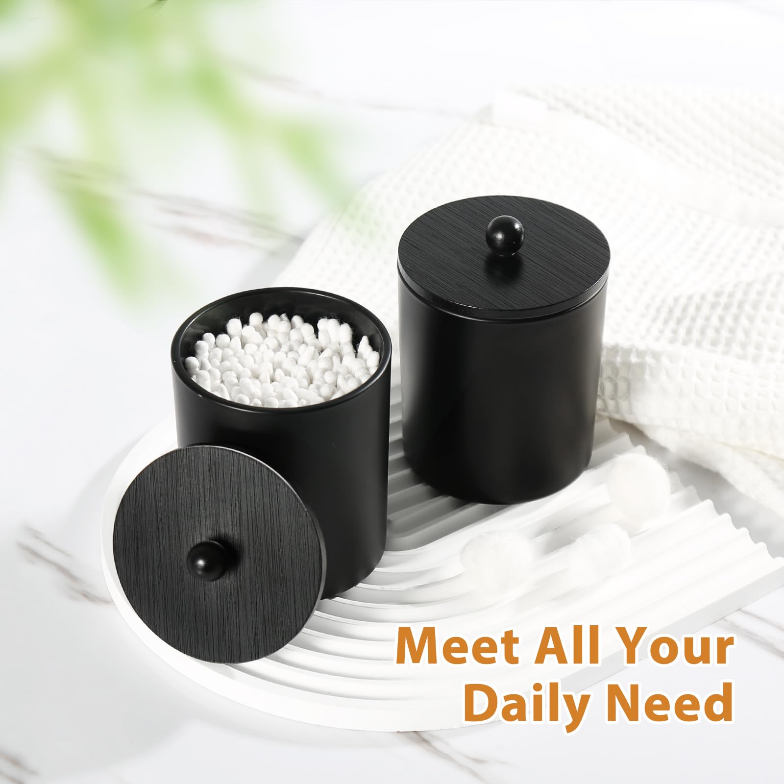 Modern Matte Black Bathroom Accessories Set - 4-Piece Bathroom Decor Kit with Glass Soap Dispenser & Toothbrush Holder | Counter Organizer Essentials for Stylish Bathrooms, Home Decor & Housewarming Gifts